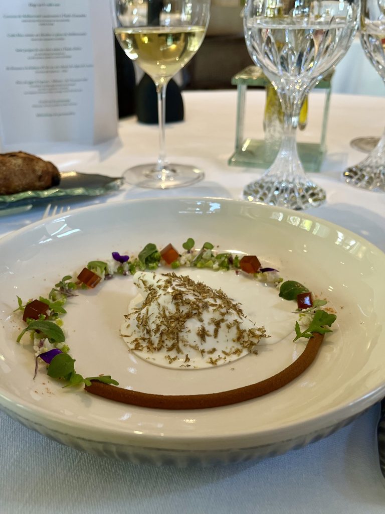 Crevettes de Méditerranée assaisonnées à l'huile d'amandes